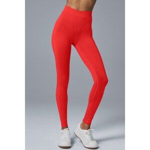 Alo Airlift Extreme High-Waist Emphasize Legging Red Hot Summer Hi-Rise Tights S